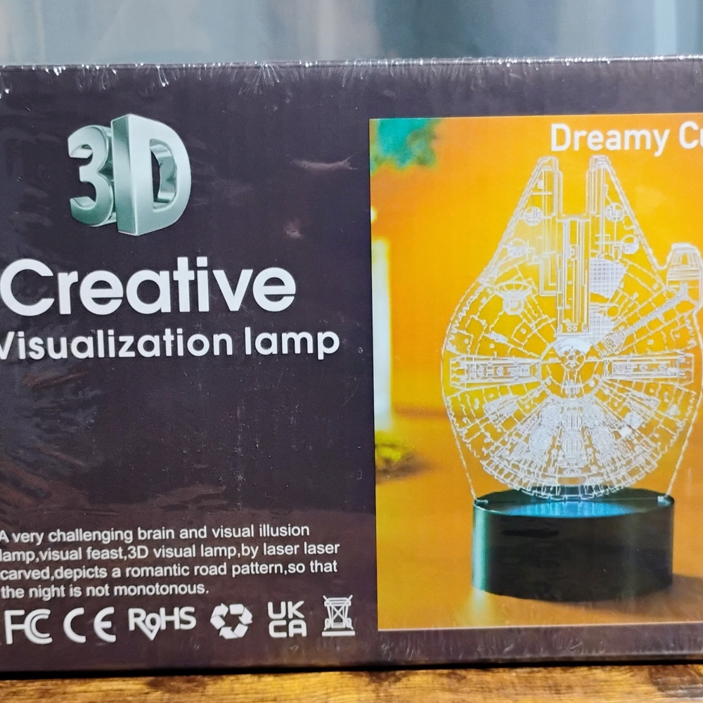 Star Wars 3D Creative Visualization Lamp - Black and Blue